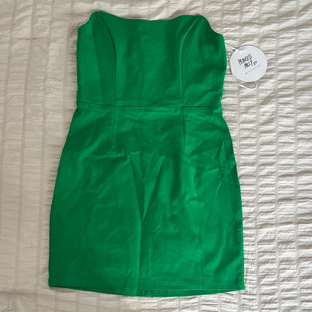 Princess Polly Strapless Green Dress